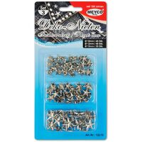 132-73 - Set 120buc, 10-12-15mm - tinte stea tip pioneza Meyco