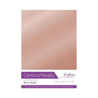 CPM10-RGOLD Set 10 coli metalizate A4, 310 gr - ROSE GOLD - Crafters Companion
