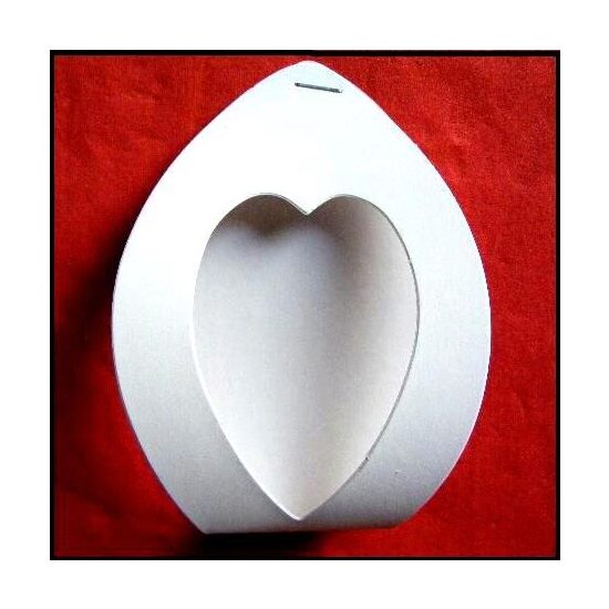 Set 10 cutiute martisor - Inima - 6 x 3.5 cm - ACA03 - DRG-T