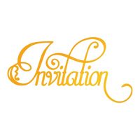 ULT158089 - Placa pentru embosare si folie la cald - Invitation - Couture Creations