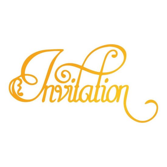 ULT158089 - Placa pentru embosare si folie la cald - Invitation - Couture Creations
