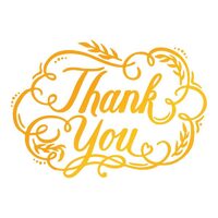 ULT158117 - Placa pentru embosare si folie la cald - Thank you - Couture Creations