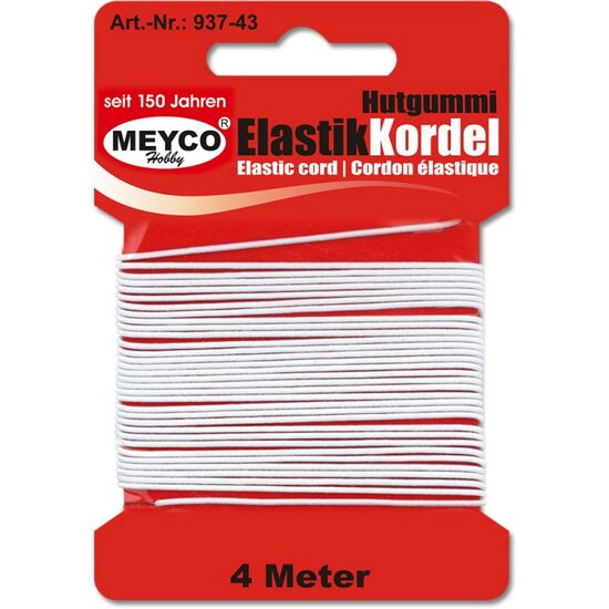 937-43 - Snur elastic alb, 4m - Meyco