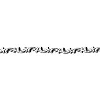 36316 - Set 2 borduri argintii din ceara, 20cm x7mm - Meyco