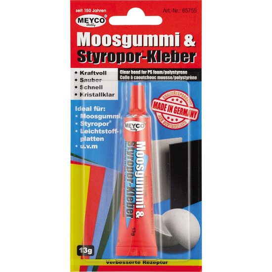 65755 - Adeziv pt polistiren, foam, burete, 13g - Meyco