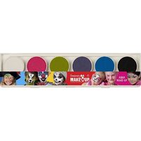 PE COMANDA - 37073 Set 6 pastile pt fata si corp + 2 pensule- Fresh Colors - Fantasy Make-up - Kreul