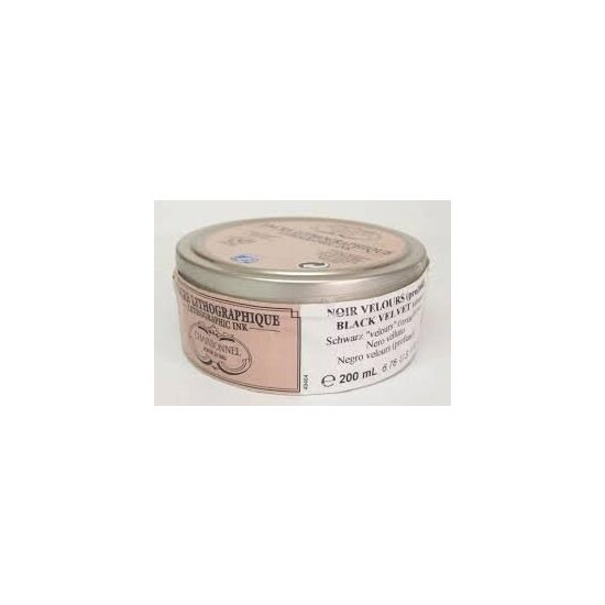 Cerneala litho 250g - black velvet - negru matasos - Charbonnel