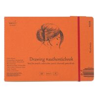 5MIXB-18ST Caiet de desen authenticbook Mixed media 18coli, 24.5 x 17.6 cm, 200gr - SM-LT