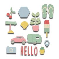 8 - 662547 Set 17 Cuttere Thinlits - Summer Time - Sizzix