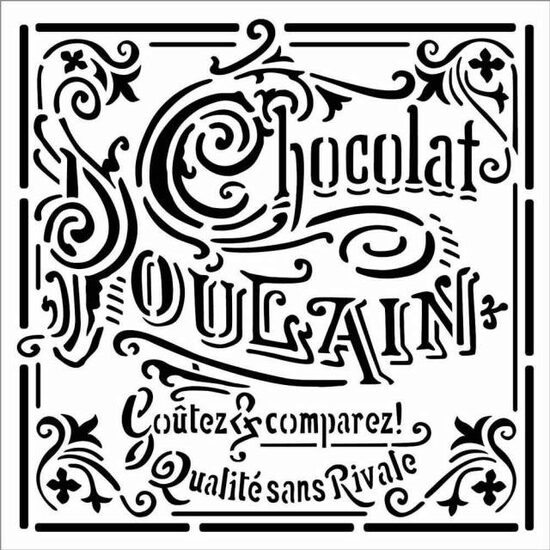 KSTDQ12 - Sablon 18X18x0.5mm gosime - Stamperia