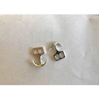 367100 - Set 10 incuietori bratara argintii - 1.9x2cm - ANT-CH