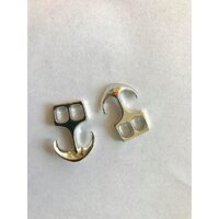 367107 - Set 10 incuietori bratara argintii - 1.5x2.5cm - ANT-CH