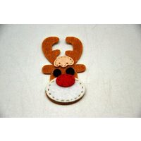 368918 - Figurina fetru Ren Rudolf - 5.5x3.2cm - ANT-CH