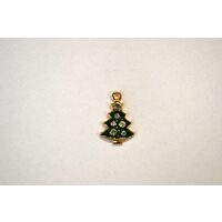 367294 - Charm auriu Craciun - bradut - 1.5x2.5cm - ANT-CH