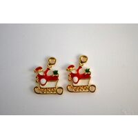 367298 - Charm auriu Craciun - Santa - 1.1x1.7cm - ANT-CH