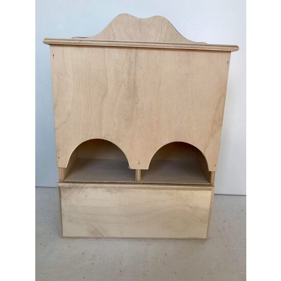 27578 - Dulapior cu sertar pt ceai - 8.5x20x29cm.h - Pentart