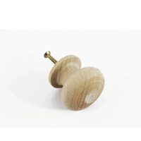 23300 - Set 6 butoni lemn pt mobila - 3.5cm. diam x 3.5cm - Pentart