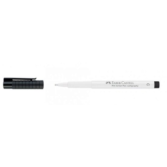 167501 Pitt Artist Pen Caligrafic ALB - Faber-Castell