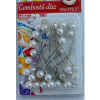 366571 - Set 30 ace - pinuri - 6cm cu perla alba 8mm - ANT-CH