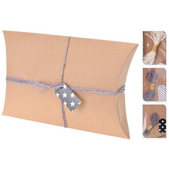 603210 - Cutie cadou, carton natur, forma perna - ANT-CH