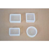 363917 - Matrita, mulaj silicon medalion - set 4 modele - 3 x 4 x 1.5cm - ANT-CH