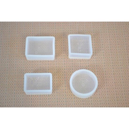 363917 - Matrita, mulaj silicon medalion - set 4 modele - 3 x 4 x 1.5cm - ANT-CH