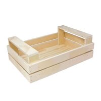 60992 - Tava - ladita - lemn zabrele - 30x20x10cm ANT-CH