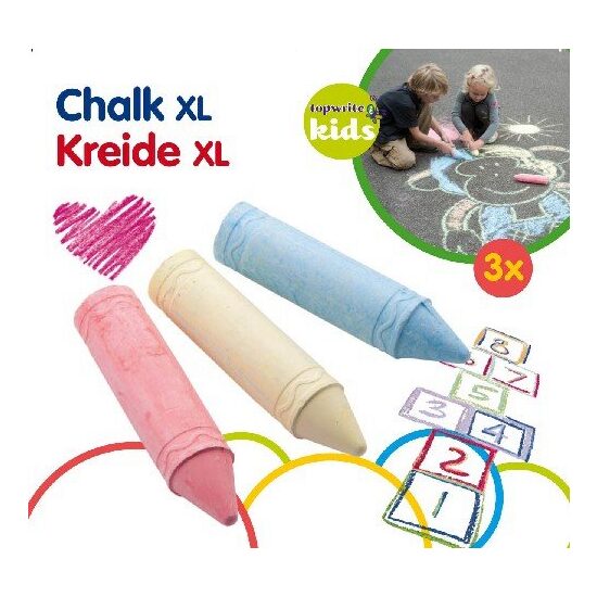 700337 - Set 3 buc. creta colorata maxi, pentru asfalt - 19x5cm - ANT-CH