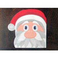 491279 - Set 12 servetele decorative - silueta decupata Santa - aprox 16cm - ANT-CH