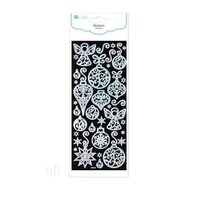 DPNK-078 - Set 35 stickere decorative argintii - globuri - DP CRAFT