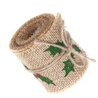 DPTA-030 - Rola panglica iuta natur cu vasc - 6 cm x 2 m - DP CRAFT