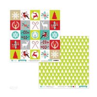 PYDU-012-005 - Hartie scrapbooking - 30.5x30.5 - Xmas Boutique 5 - DP CRAFT