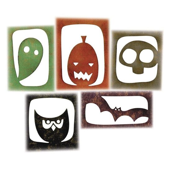 H - 663088 Set 5 cuttere Thinlits - Halloween Hangouts - Sizzix