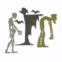 G - 663091 Set 4 cuttere Thinlits - Ghoulish - Sizzix