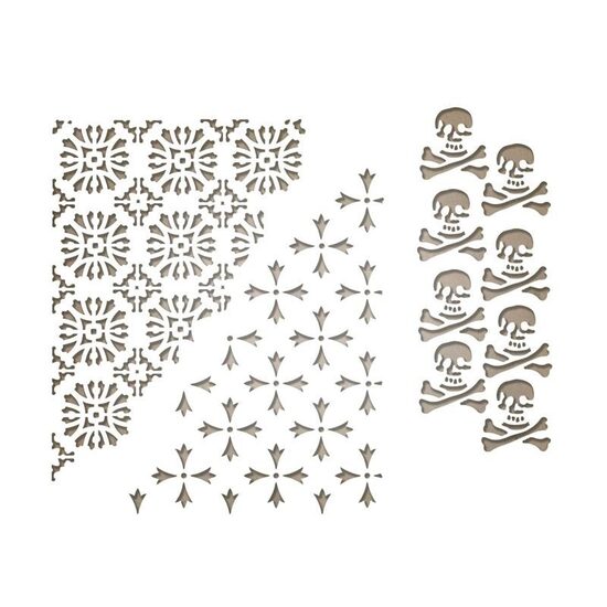 H - 663089 Set 3 Cuttere Thinlits - Mixed Media Halloween 2 - Sizzix