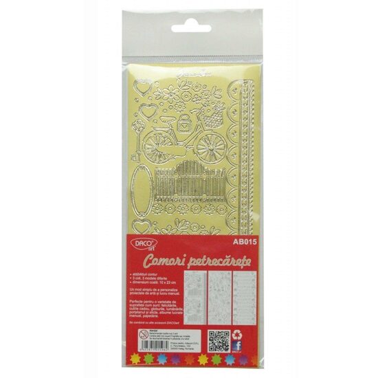 AB015 Set 3 stickere - comori petrecarete Daco