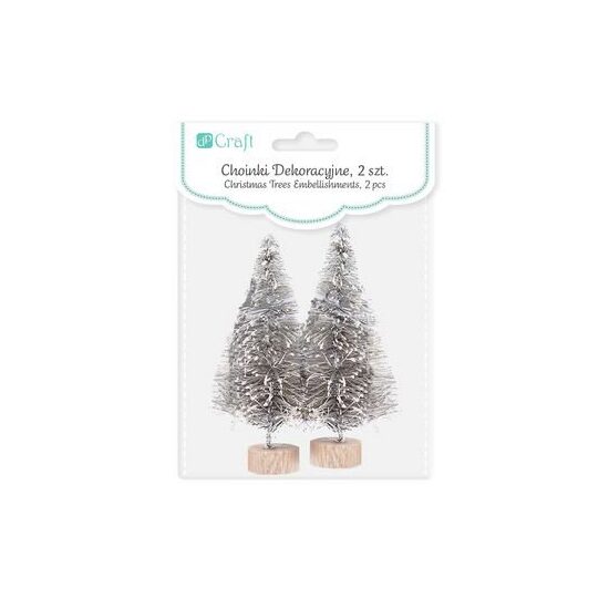 CEOZ-134 - Set 2 braduti decorativi argintii 8 cm - DP CRAFT
