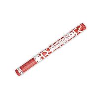 TUKHR60 - Tun confetti 60 cm - inimioare rosii - Party