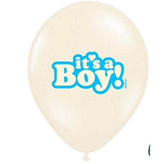 SB14P-252-000 - Balon ivory - Its a boy - 30 cm - PARTY
