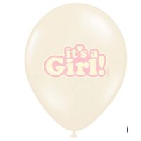 SB14P-252-000 - Balon ivory - Its a girl - 30 cm - PARTY
