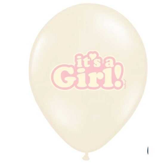 SB14P-252-000 - Balon ivory - Its a girl - 30 cm - PARTY