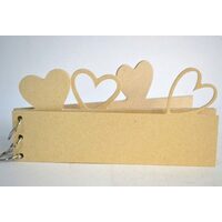 352028 Album scap book MDF 3mm, inimi - ANT-CH