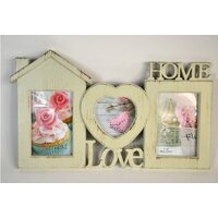 505263 Rama foto plastic 3 poze home+love, 42.2 x 25.7 x 1.7 cm - ANT-CH