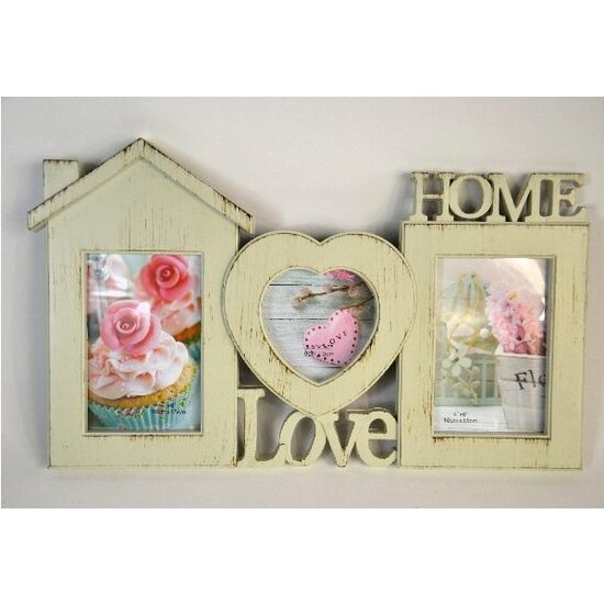 505263 Rama foto plastic 3 poze home+love, 42.2 x 25.7 x 1.7 cm - ANT-CH