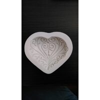 M90561 - Matrita, mulaj silicon - ornament inima - ANT-CH