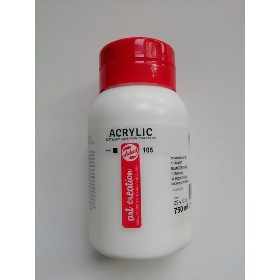 3574105M Culoare acrilica Titanium White/Alb de Titan 750 ml - Art Creation