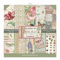SBBL50 - Bloc 10 coli scrapbooking cu 2 fete, 30.5x30.5cm, 170gr. Stamperia
