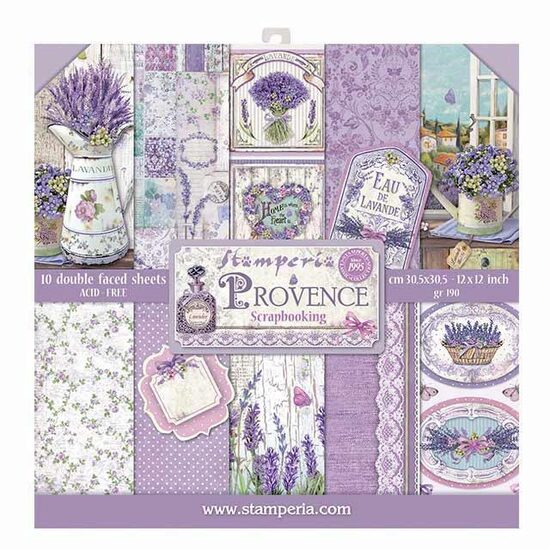 SBBL51 - Bloc 10 coli scrapbooking cu 2 fete, 30.5x30.5cm, 170gr. Stamperia