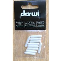 Set 10 varfuri pentru marker Acryl Opak 3 mm - Darwi