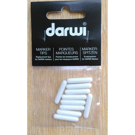 Set 10 varfuri pentru marker Acryl Opak 3 mm - Darwi